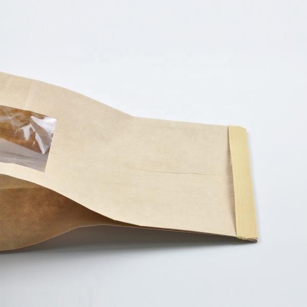 Os sacos de papel do produto comestível/saco de papel impressos de Kraft reciclaram a cor de Brown para para viagem