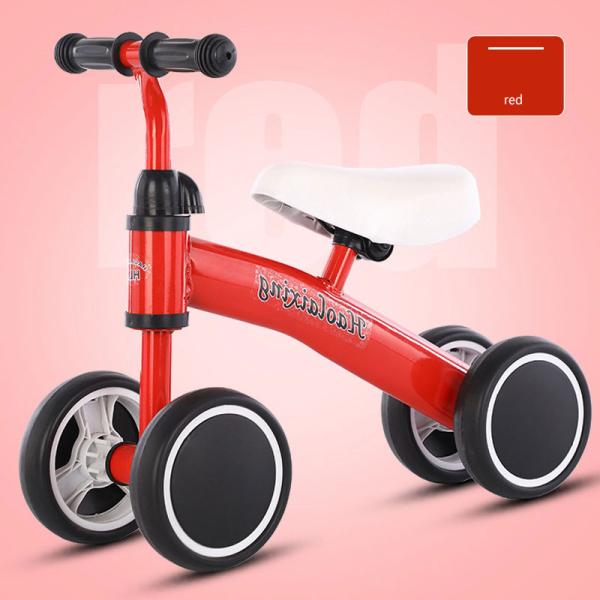 Four-Wheel Balance Bike Scooter for Young Children Easy to Learn Walking NO Footrest