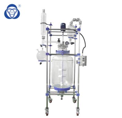 Customized Size Jacketed Glass Reactor Vessel 150L-200L