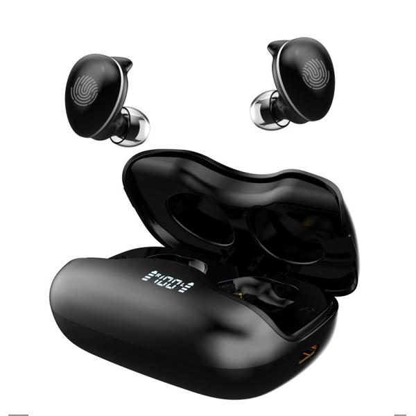 Waterproof Earbuds Led Display Headset Tws Sports Earphone Bt Headset Wireless Earphone with Digital Display and In Ear