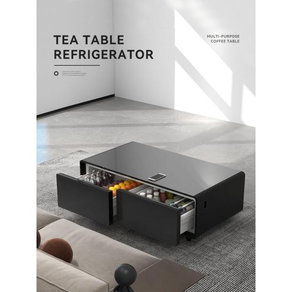 Living Room Furniture Modern Smart Refrigerator Sofa with Dual Speakers and USB Chargers