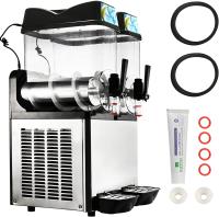machine d'acier inoxydable Slushie de réservoir du double 24L, Margarita Smoothie Maker Suitable pour l'usage commercial