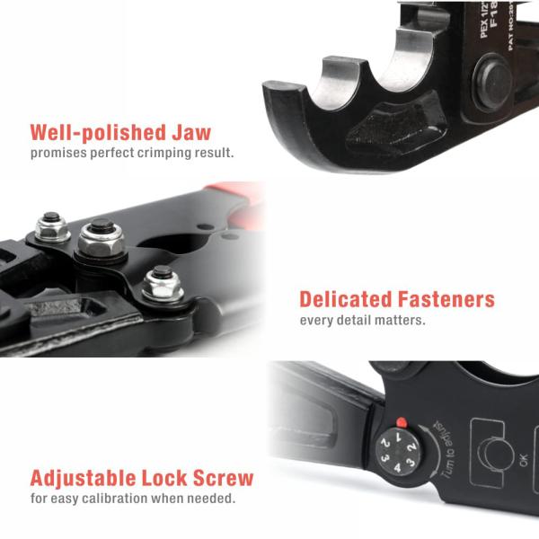 Облегченное PEX паяя дизайн гофрируя инструмента прочный эргономический