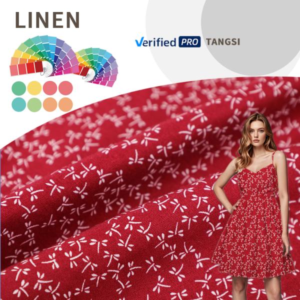 Chinese Factory Wholesale New Pattern Print Fabric Women's Clothing Factory Direct Sales 97%Cotton 3%SP for Womens Clothing