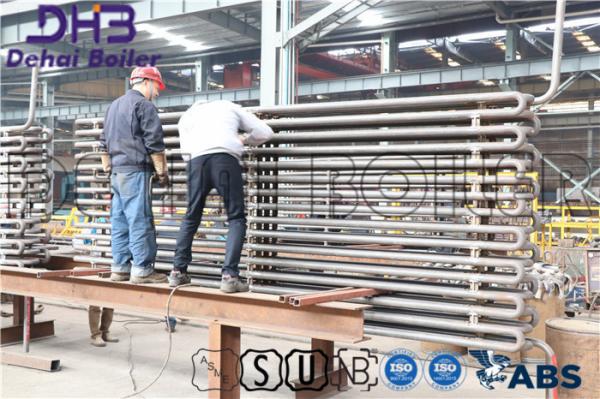 Industry Coil For Boiler , Economizer Heat Exchanger H Fin Tube Gas Compressors