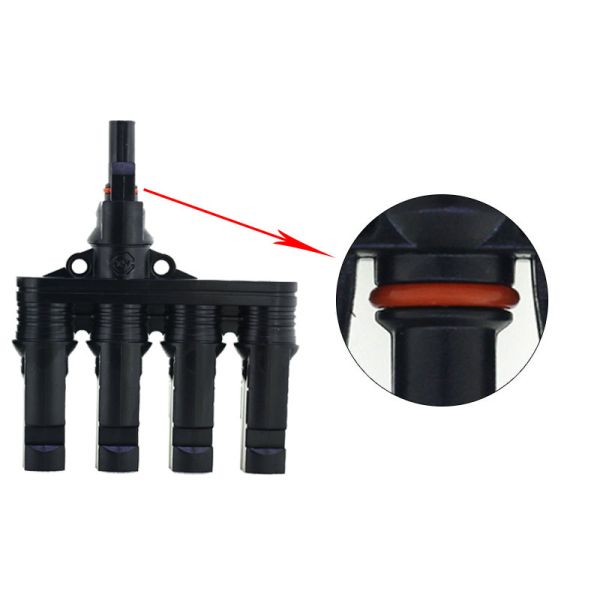 One In Four Solar Panel Connectors Male Female Parallel Branch Connectors ODM OEM