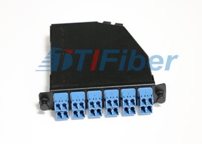 Painel de remendo da fibra ótica do porto do duplex 12 dos conectores do LC para Mpo Casstte