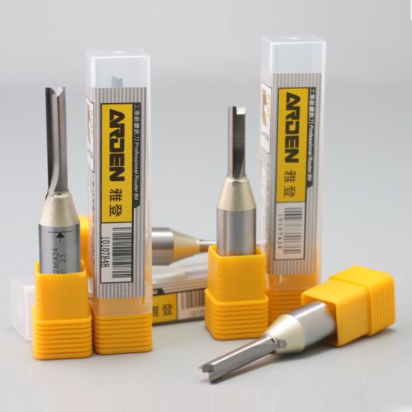 Arden CNC Router Bit TCT Carbide Milling Cutter 2 Flute Straight Bit for MDF Wood Router Bits 1/2 1/4 Shank Wood Cutting Tools