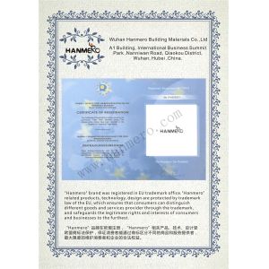 Wuhan Hanmero Building Material CO., Ltd Сертификации