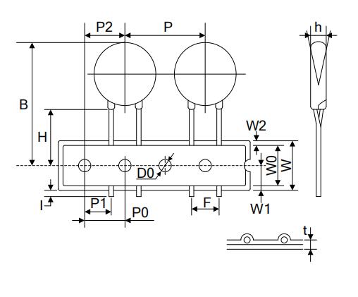 варистор 20D681K 20D241K 20D201K 20D561K 20D751K металлической окиси цинка 20mm