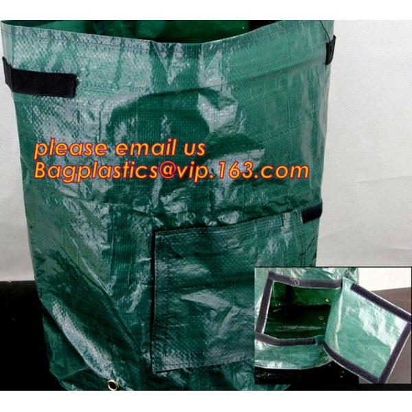 Eco-Friendly PE Potato Growing Bag Garden Planter Bags Reusable Washable Grow Pots Waterproof, Smart Pots for Vegetable