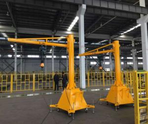 Cable-stayed Manual Jib Crane Slewing Jib 125kg With Electric Hoist