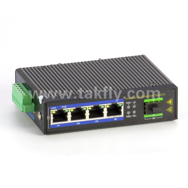 Industrial POE Ethernet Switch 4-Port Gigabit with SFP Slot