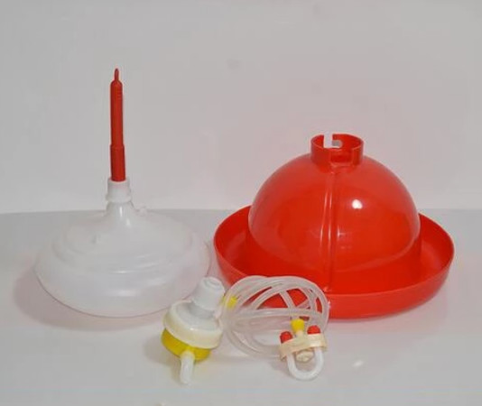 Poultry Drinking Lines System 80pcs Chicken Feeders And Drinkers