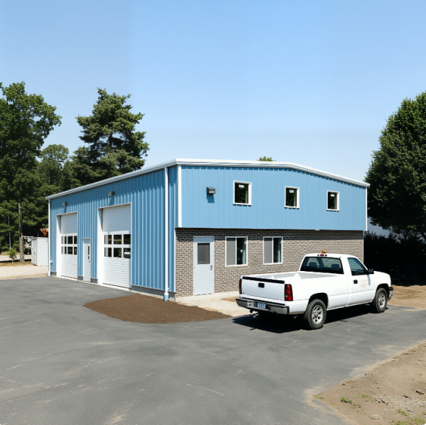 Prefab Metal Shed Steel Structure Warehouse with Epoxy Zinc Primer Painting Q235b Q355B Carbon Steel and Wind Snow Seismic Design Load