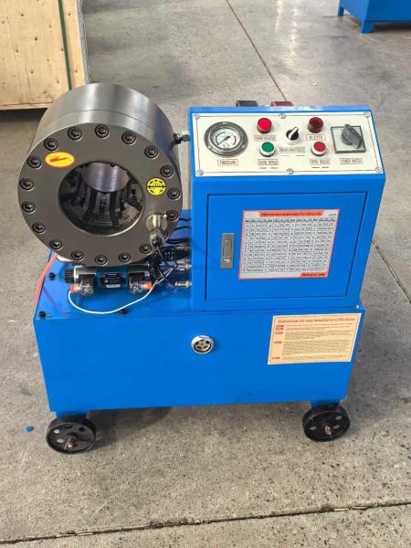 2 Inch Forging Process One-Piece Without Welding Points One-Piece Formed Material High Hardness Wear Resistance Oil Pump Pressure Hose Crimping Machine With 4 Wheels
