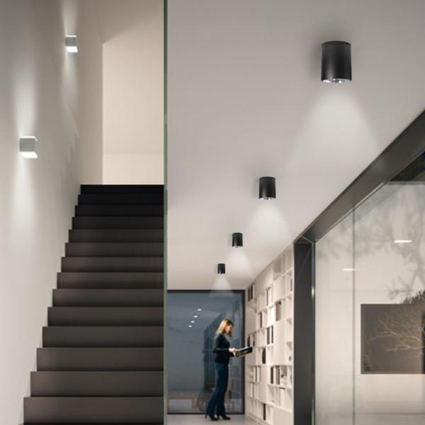 Knob Switch Surface Ceiling Mounted 2700K E27 / Cob Led Downlight