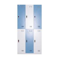 Espelho de quarto 6 portas Armários de metal para funcionários 0,7 mm de espessura