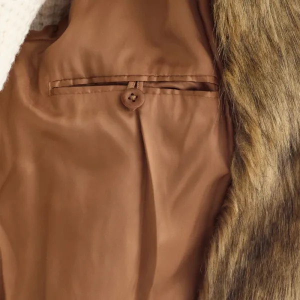 XL XXL Winter Faux Fur Coat Mens Cardigan Europe America Big Fluffy Coat Men