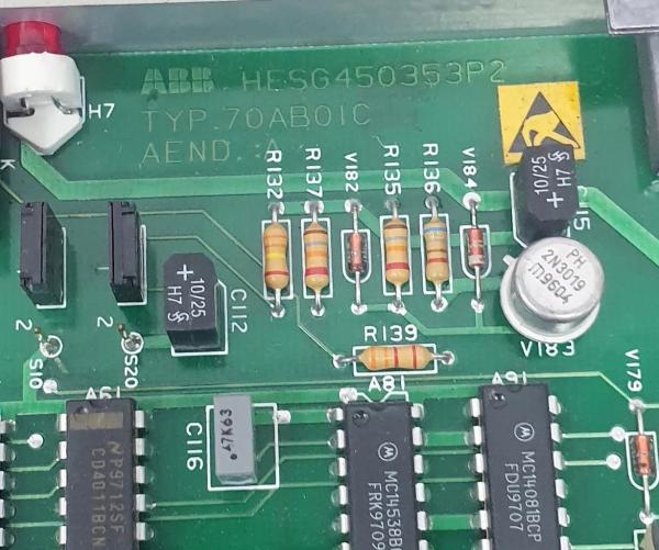 ABB 70AB01C-ES HESG447224R2 Digital Output Module Procontrol P13