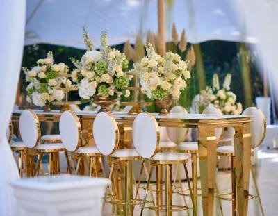 Wedding Party Event Stainless Steel Bar Stool for Dining Room Bar