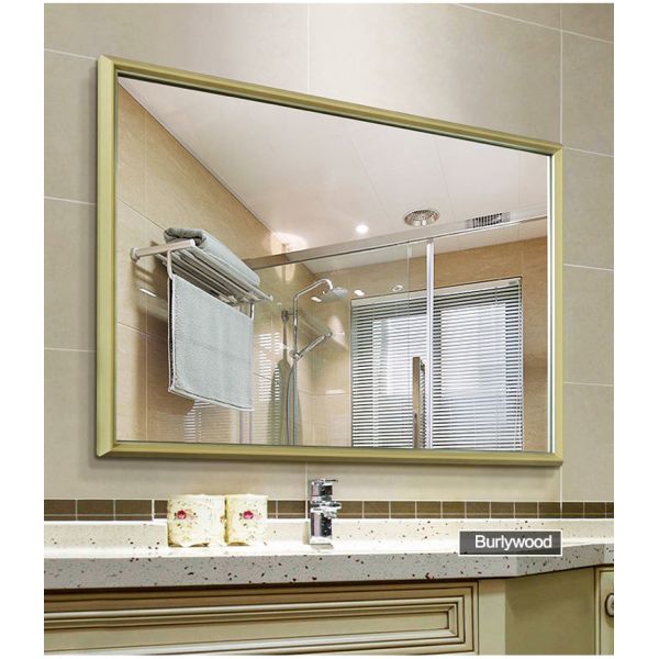 Rectangular Bathroom Vanity Mirrors , Luxury Baroque Style Wall Mirror Without Light