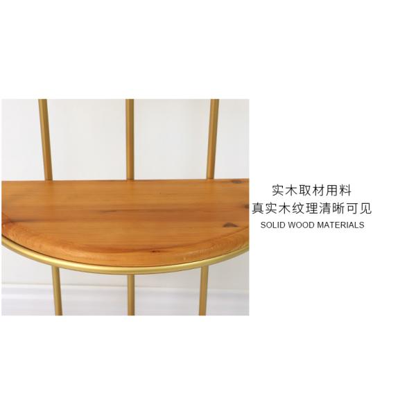 Birdcage 5 Tier Flower Pot Stand , Gold Wrought Iron Flower Stand