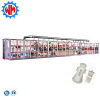 Disposable Woen Sanitary Pad Machine Servo Motor Control SAP Raw Material