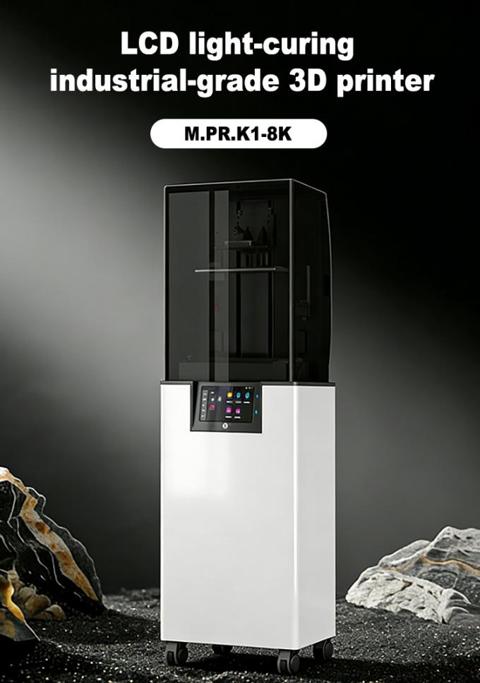 High-Precision LCD 3D Printer with ±0.02MM Z-axis Accuracy, 211*118*300MM Print Size, and 10-20mm/h Printing Speed