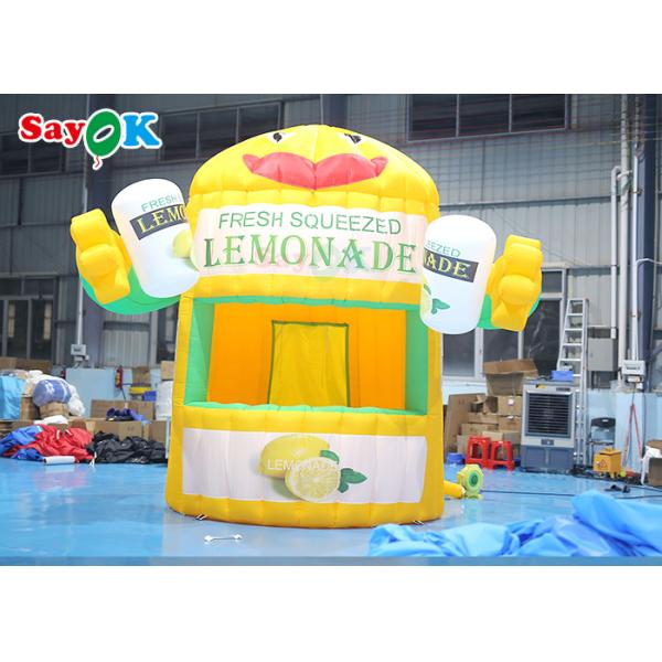Inflatable Lawn Tent Stand Outdoor Tent Inflatable Lemonade Booth With Air Blower For Promotion