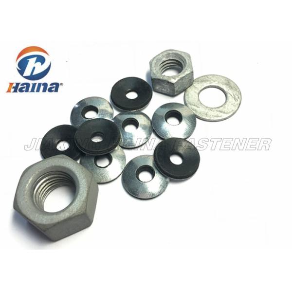 EPDM Rubber Flat Washers Galvanized Black Color Steel For Self Drilling Screw