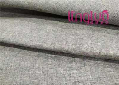 Solid Color Shoes Fabric 100% Polyester Yarn Dye Linen Imitation Type