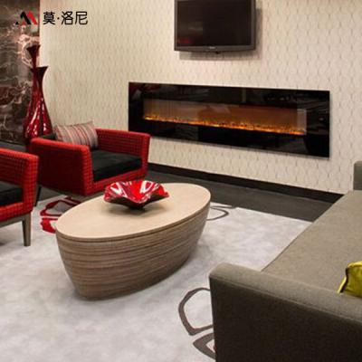 Ar-tomada quente superior da chaminé elétrica linear ardente de madeira realística das chamas 78inch
