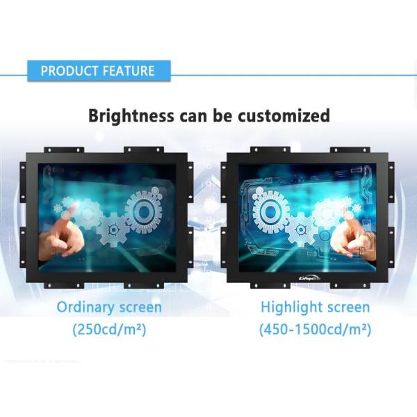 Open Frame 12 Inch Touch Screen Monitor 350cd/m2 1000cd/M2 optional