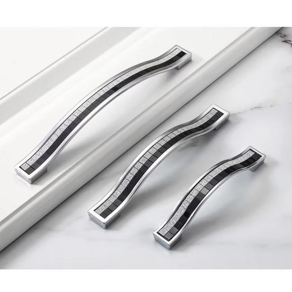 Wholesale Zinc Alloy Furniture Handle Easy Install for Cupboard Closet Drawer & Door-for Bedroom Wardrobes Dressers & Cabinets