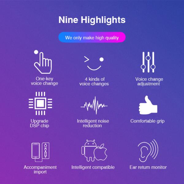 Karaoke Baby Sound Earphone Voice Chat Talking Singing for Game Voice Mobile Phone Call VPP Skype Snapchat Noise Cancel