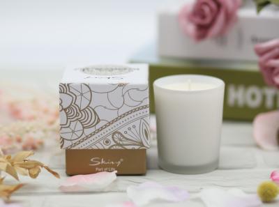 Inner Frosted White Home Scented Candles Mini Size 15 Hours Burning Time