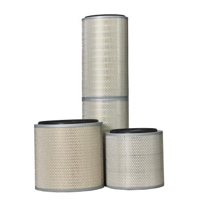 Eficiência 99,9% material da alta tensão do filtro cilíndrico do cartucho do coletor de poeira