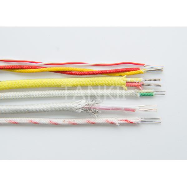 tipo del cable de termopar de la extensión 24AWG K con el aislamiento de la fibra de vidrio de la clase de G con 400 grados