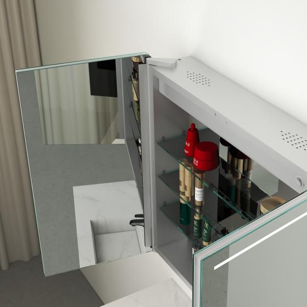 Lumière réductible Images nettes Forme gracieuse Armoire de médecine à LED pour la maison et l' hôtel