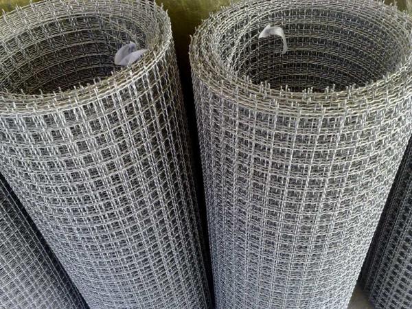 Metal Crimped Woven Wire Mesh Customized For Vibrating Stone / Gold Ore / Coal Mine