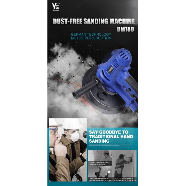230V Self Vacuum Plastering Sanding Machine Handheld Concrete Wall Polishing Machine