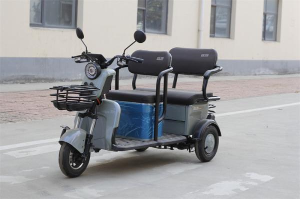 D18 Viagens de lazer Triciclo elétrico Três rodas Bicicletas elétricas Triciclo elétrico para 2 adultos