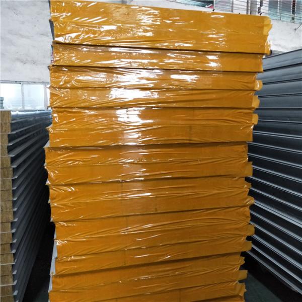 75mm double steel rock wool sandwich panel with 60minutes fire resist