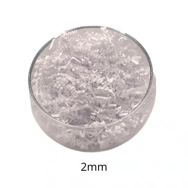 Decorative 2mm White Multicolor Kraft Shredded Paper For Packaging