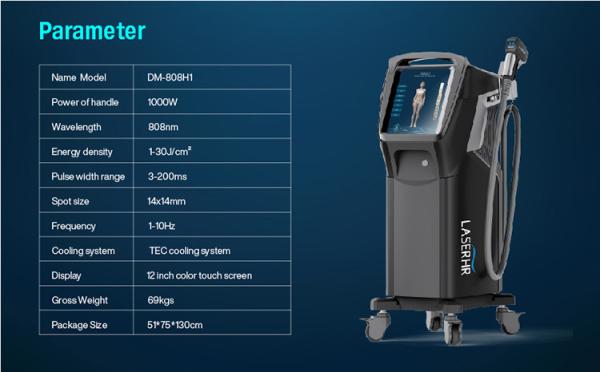1000W 808nm Diode Laser Hair Removal Machine in cheap price