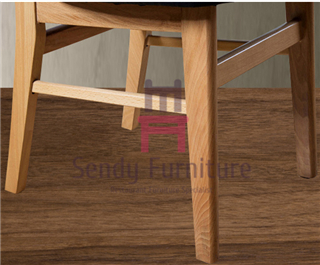 Классическая изогнутая задняя древесина обедая стулья с мебелью кожаных мест коммерчески крытой