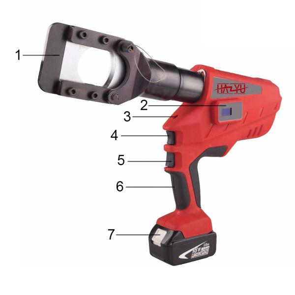 Lineman Tools Cutting Force 120kN NEC-55A Battery Powered Cable Cutter