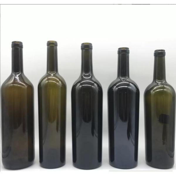 Bouteilles en verre d'huile d'olive de cuisson en couleur de bouteille personnalisée et tailles de 250 ml 500 ml 750 ml