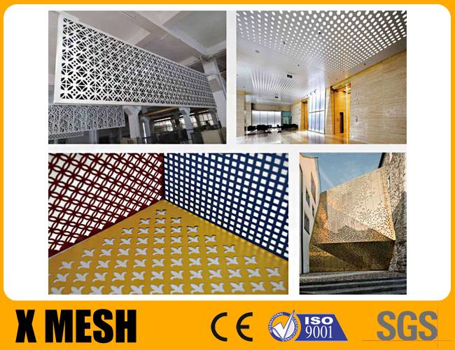 Прямоугольное круглое отверстие пефорировало металл Mesh1220x2440mm